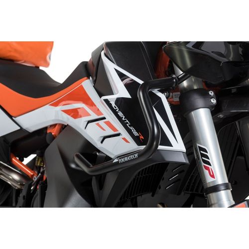 01-372-5161-0 Stainless steel fairing crash bar, black for KTM 890 Adventure (-2022)/ 890 Adventure R (-2022)/ 790 Adventure/790 Adventure R (-2022)