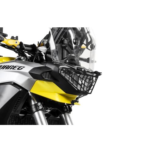 01-415-5095-0 Headlamp guard black with quick release fastener for Aprilia Tuareg 660 *OFFROAD USE ONLY*