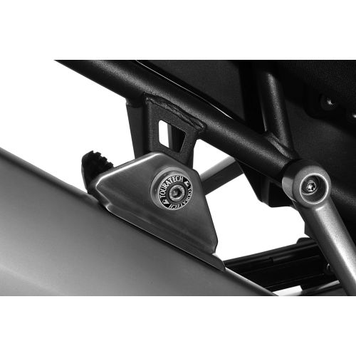 01-420-5252-0 Cover for rear silencer mount, black anodised, for Triumph Tiger 800/ 800XC/ 800XCx/ Explorer