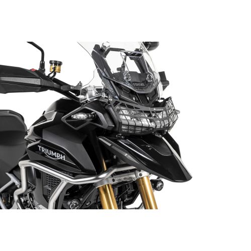 01-424-5095-0 Headlight guard with quick release fastener for Triumph Tiger 1200 (2022-) *OFFROAD USE ONLY*