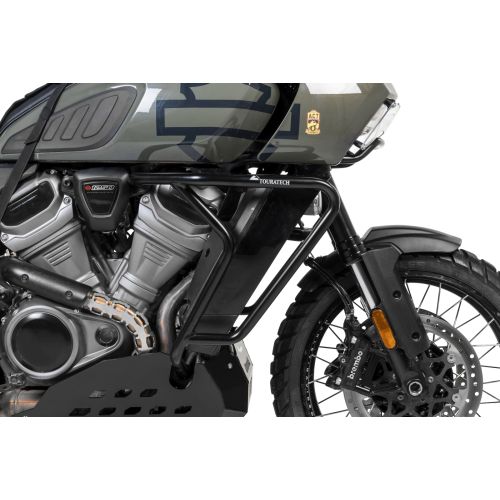 01-440-5161-0 Stainless steel crash bar, black for Harley-Davidson RA1250 Pan America