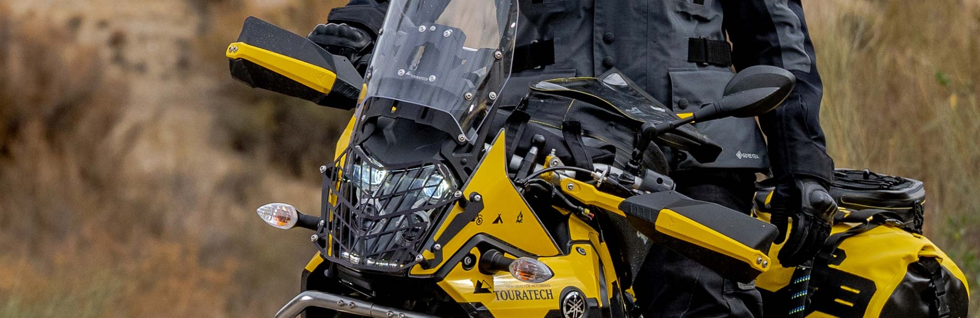 Touratech Motorcycle Hand protectors with aluminium bars